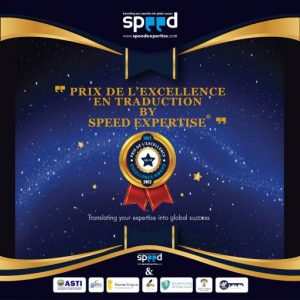 Prix de l’excellence en traduction _ SPEED EXPERTISE + Partenaires